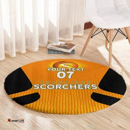 Custom Scorchers Cricket Champions 2023 Round Carpet Made Tough
