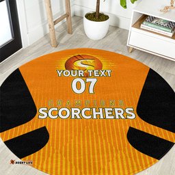 Custom Scorchers Cricket Champions 2023 Round Carpet Made Tough