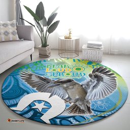 Vivid Kookaburra NAIDOC 2024 Round Carpet Aboriginal Art Style