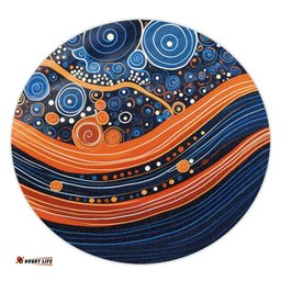 Amazing Aussie Australia Dreaming Aboriginal Aboriginal Culture Indigenous Dot Art Painting Inspired Round Rug