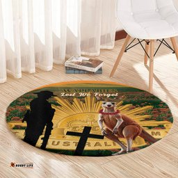 Australia Wallabies Rugby ANZAC Day Round Carpet 2024 Lest We Forget