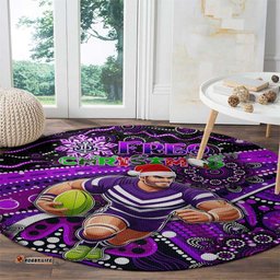 Merry Christmas AFL Fremantle Freo Round Carpet Aboriginal Santa Football Mascot