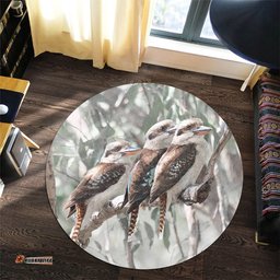 Amazing Aussie Australia Kookaburra Kookaburra Artwork Round Rug