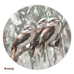 Amazing Aussie Australia Kookaburra Kookaburra Artwork Round Rug