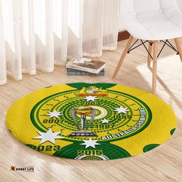 Australia Cricket Round Carpet 2023 World Cup 6th Champions Trophy National Color