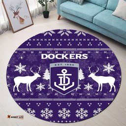 Fremantle Football Club Round Carpet Christmas Ugly Style