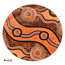 Amazing Aussie Australia Aboriginal Australian Aboriginal Background Round Rug