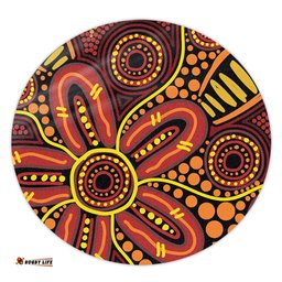 Amazing Aussie Australia Aboriginal Dot Art That Reflects Aboriginal Traditions Inspired Round Rug