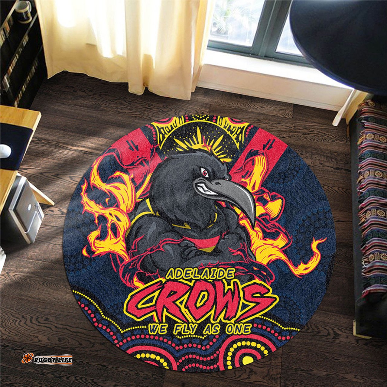 Amazing Aussie Adelaide Crows Ripped Legacy Of The Game Round Rug