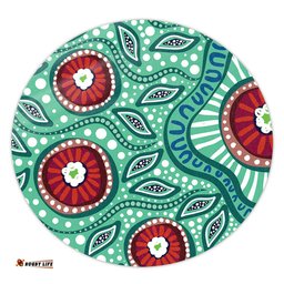 Amazing Aussie Australia Aboriginal Dot Painting Artwork Round Rug