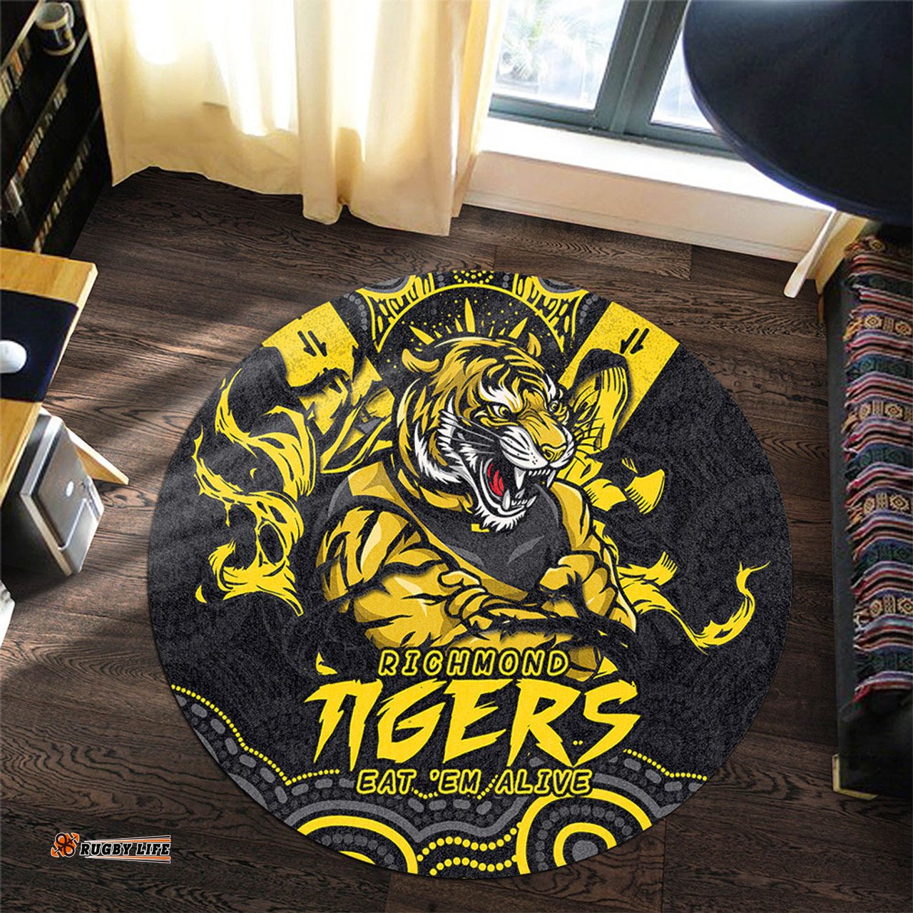 Amazing Aussie Richmond Ripped Legacy Of The Game Round Rug