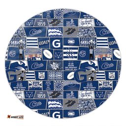 Amazing Aussie Geelong Cats Legacy Of The Pride Comic Style Round Rug