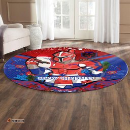 Amazing Aussie Newcastle Knights Christmas Merry Christmas Newcastle Knights Indigenous Round Rug