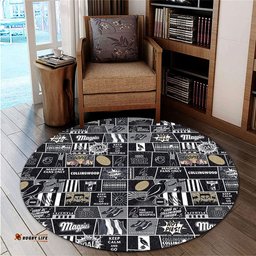 Amazing Aussie Collingwood Legacy Of The Pride Comic Style Round Rug