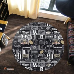 Amazing Aussie Collingwood Legacy Of The Pride Comic Style Round Rug