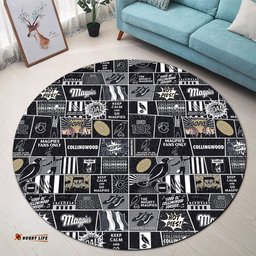 Amazing Aussie Collingwood Legacy Of The Pride Comic Style Round Rug