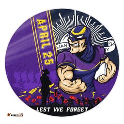 Amazing Aussie Melbourne Storm Anzac Day Lest We Forget Strong Fighting Spirit Round Rug
