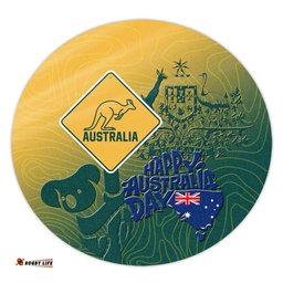 Amazing Aussie Australia Australia Day Australia Coat Of Arms Kangaroo And Koala Sign Round Rug