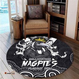 Amazing Aussie Collingwood Ripped Legacy Of The Game Round Rug