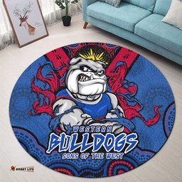 Amazing Aussie Western Bulldogs Ripped Legacy Of The Game Round Rug