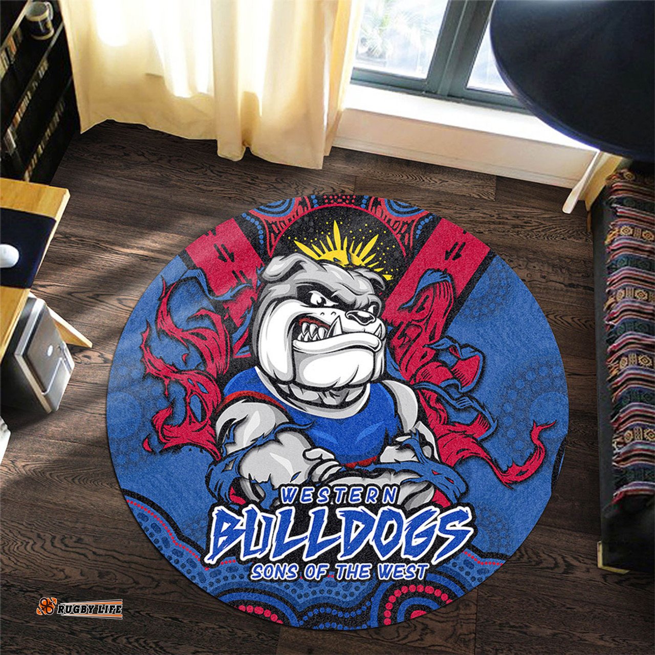 Amazing Aussie Western Bulldogs Ripped Legacy Of The Game Round Rug