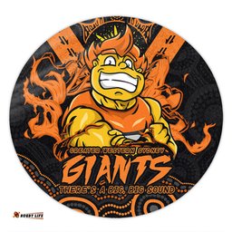 Amazing Aussie GWS GIANTS Ripped Legacy Of The Game Round Rug