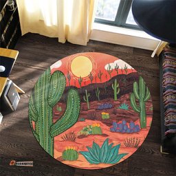 Amazing Aussie Australia Travelling Australian Desert Round Rug