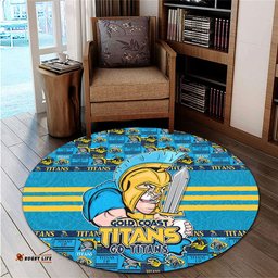 Amazing Aussie Gold Coast Titans Champion���s Pride Comic Style Round Rug