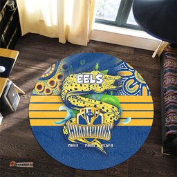 Amazing Aussie Parramatta Eels Talent Win Games But Teamwork And Intelligence Win Championships With Aboriginal Style Round Rug
