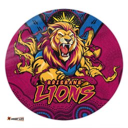 Amazing Aussie Brisbane Lions Ripped Legacy Of The Game Round Rug