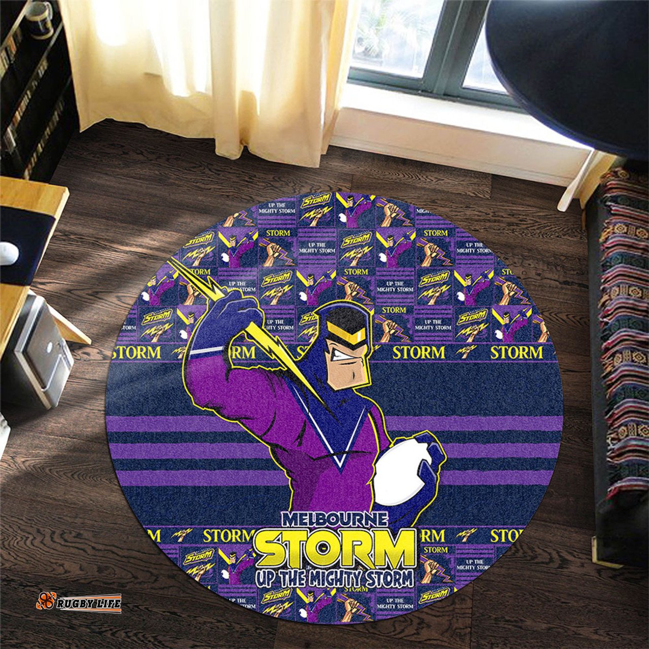 Amazing Aussie Melbourne Storm Champion���s Pride Comic Style Round Rug