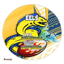 Amazing Aussie Parramatta Eels A True Champion Will Fight Through Anything With Polynesian Patterns Round Rug