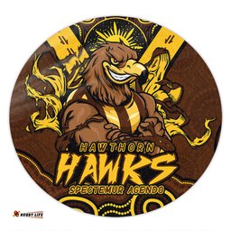Amazing Aussie Hawthorn Ripped Legacy Of The Game Round Rug
