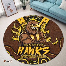 Amazing Aussie Hawthorn Ripped Legacy Of The Game Round Rug