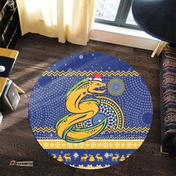 Amazing Aussie Parramatta Eels Australia Ugly Xmas With Aboriginal Patterns For Die Hard Fans Round Rug
