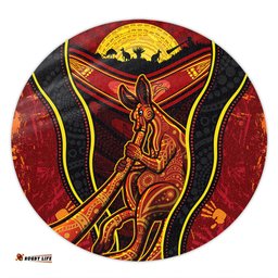 Amazing Aussie Australia Aboriginal Kangaroo Spirit Dreaming Round Rug