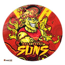 Amazing Aussie Gold Coast SUNS Ripped Legacy Of The Game Round Rug