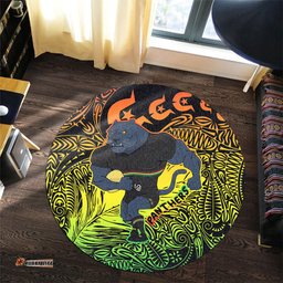 Amazing Aussie Penrith Panthers Torres Strait Islands Torres Strait Islanders Patterns with Penrith Panthers Round Rug