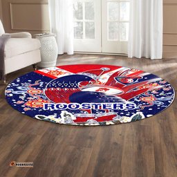 Amazing Aussie Australia Sydney Christmas Custom Merry Christmas Sydney Indigenous Round Rug