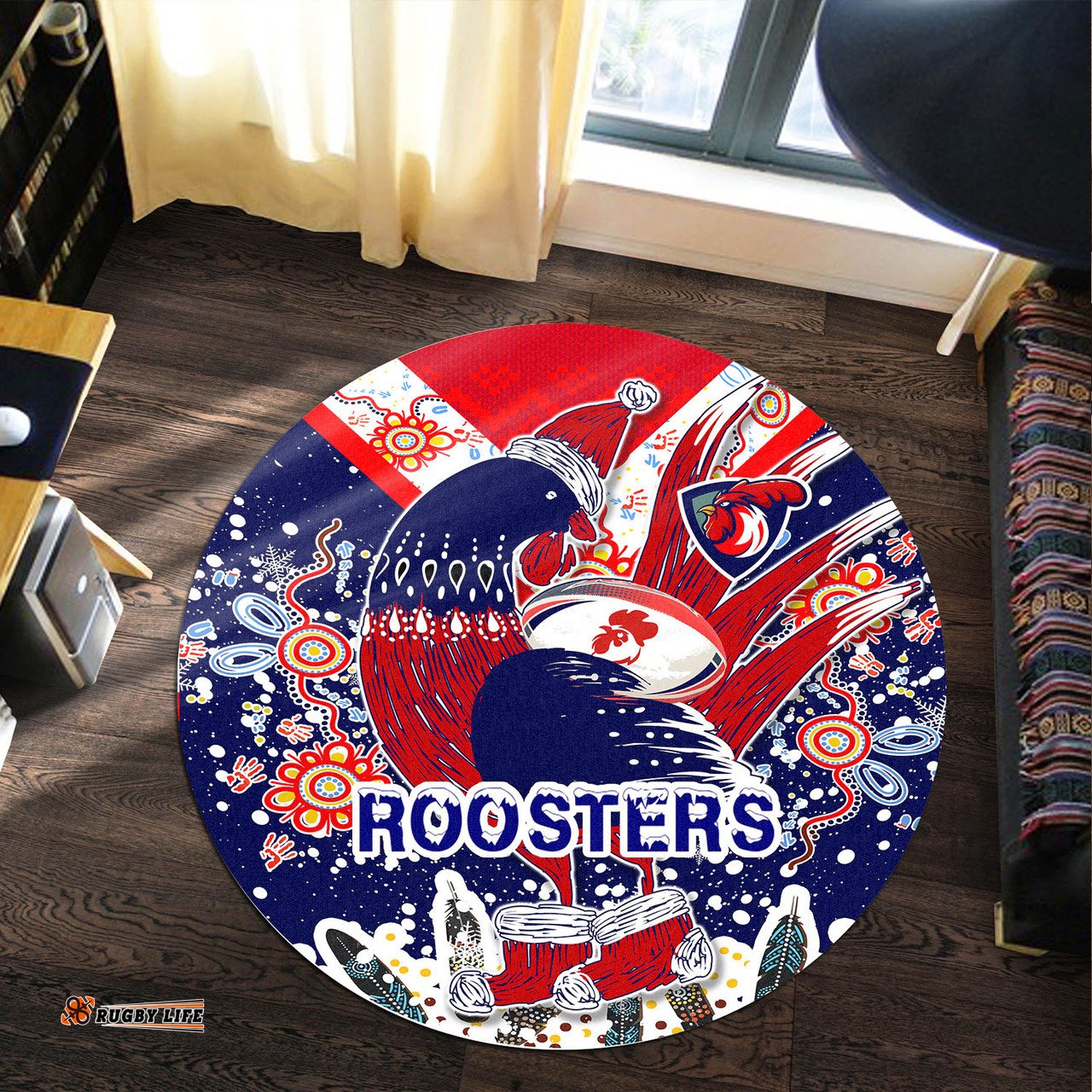 Amazing Aussie Australia Sydney Christmas Custom Merry Christmas Sydney Indigenous Round Rug