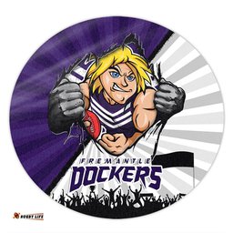 Amazing Aussie Fremantle Breaking Through Fan Design Round Rug