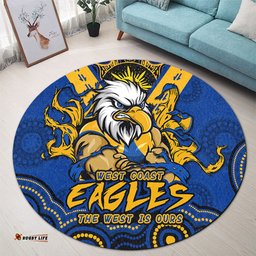 Amazing Aussie West Coast Eagles Ripped Legacy Of The Game Round Rug