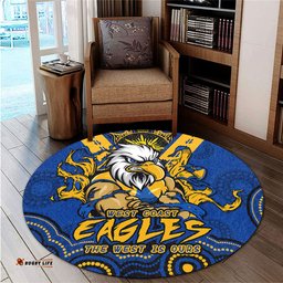 Amazing Aussie West Coast Eagles Ripped Legacy Of The Game Round Rug