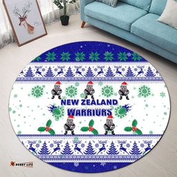 Amazing Aussie New Zealand Warriors Christmas New Zealand Warriors Special Ugly Christmas Round Rug