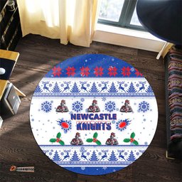 Amazing Aussie Newcastle Knights Christmas Newcastle Knights Special Ugly Christmas Round Rug