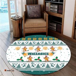 Amazing Aussie Australia Christmas Wallabies Special Ugly Christmas Round Rug