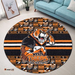 Amazing Aussie Wests Tigers Champion���s Pride Comic Style Round Rug
