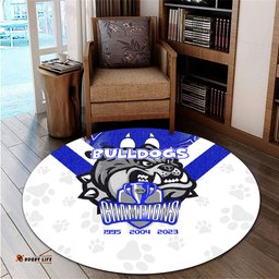 Amazing Aussie Canterbury Bankstown Bulldogs Talent Win Games But Teamwork And Intelligence Win Championships With Aboriginal Style Round Rug