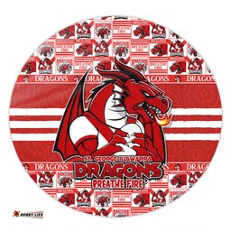 Amazing Aussie St. George Illawarra Dragons Champion���s Pride Comic Style Round Rug