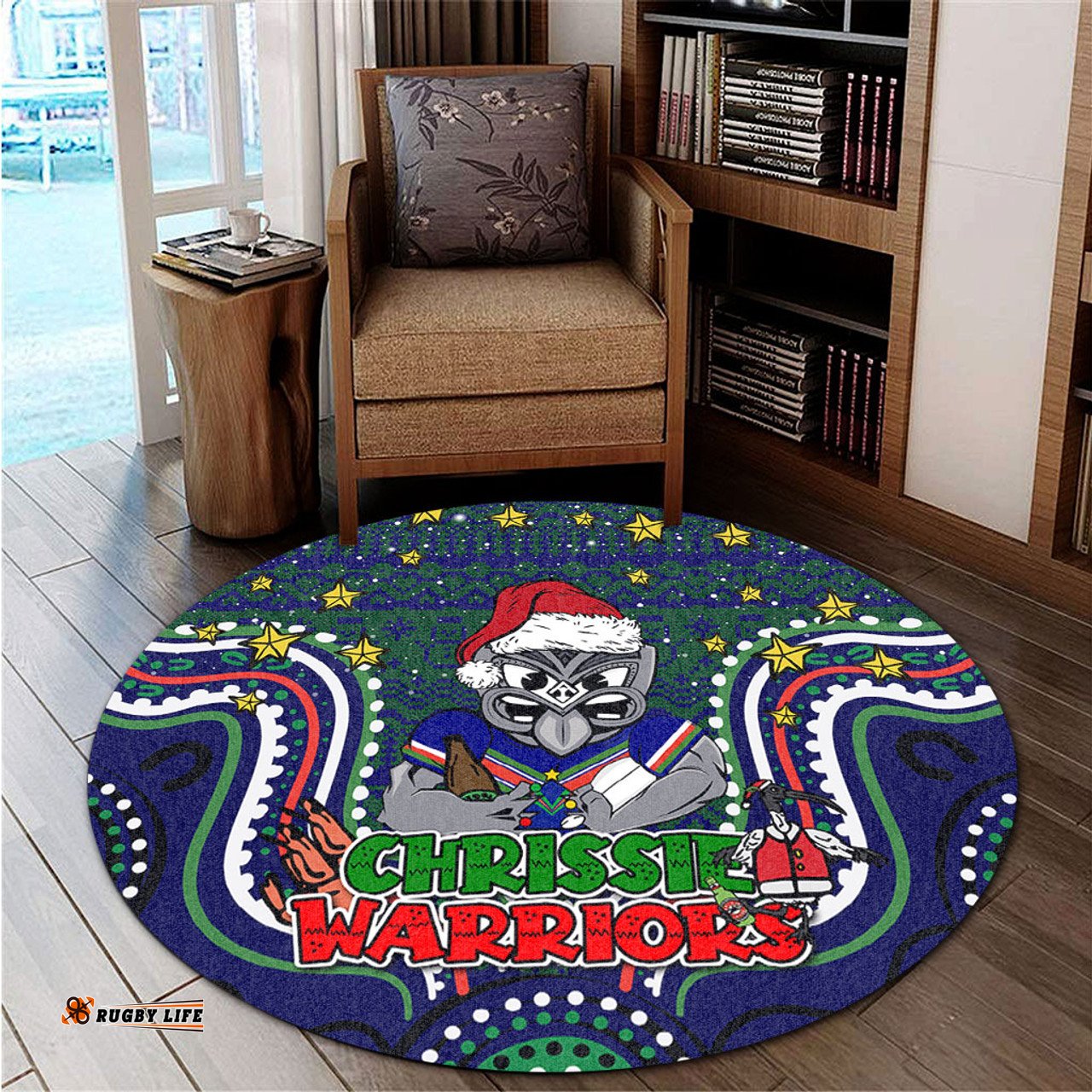 Amazing Aussie New Zealand Warriors Christmas Custom Christmas Knit Patterns Vintage Jersey Ugly Round Rug